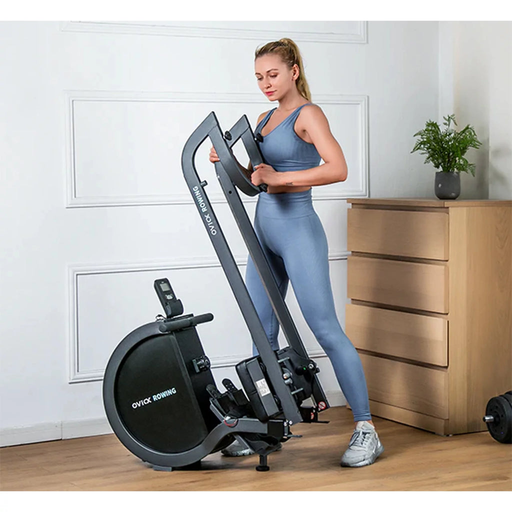 Foldable Home Rower with Adjustable Foot Plate W313