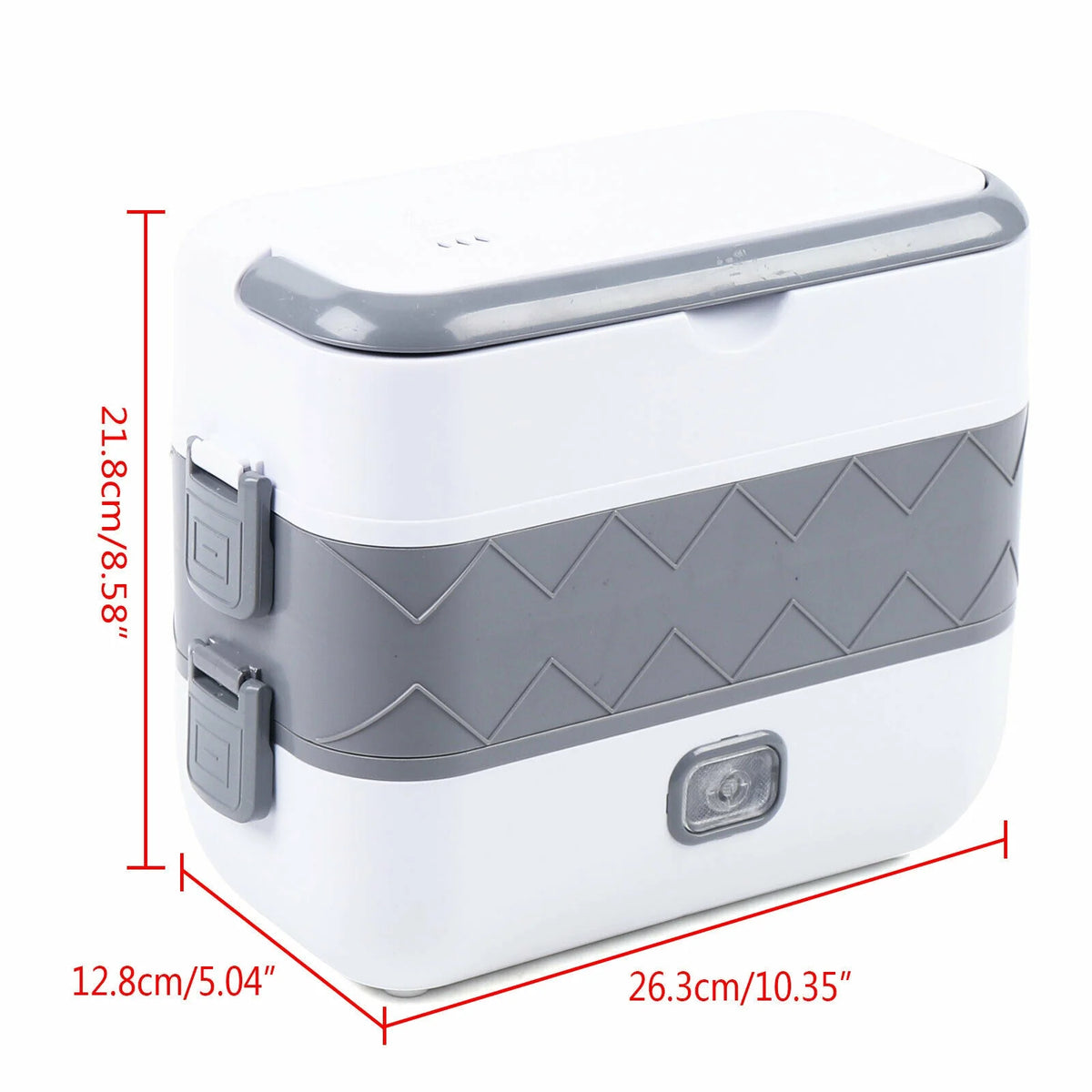 2 Layer Stainless Steel Electric Lunch Box Food Heater Rice Cooker B9662