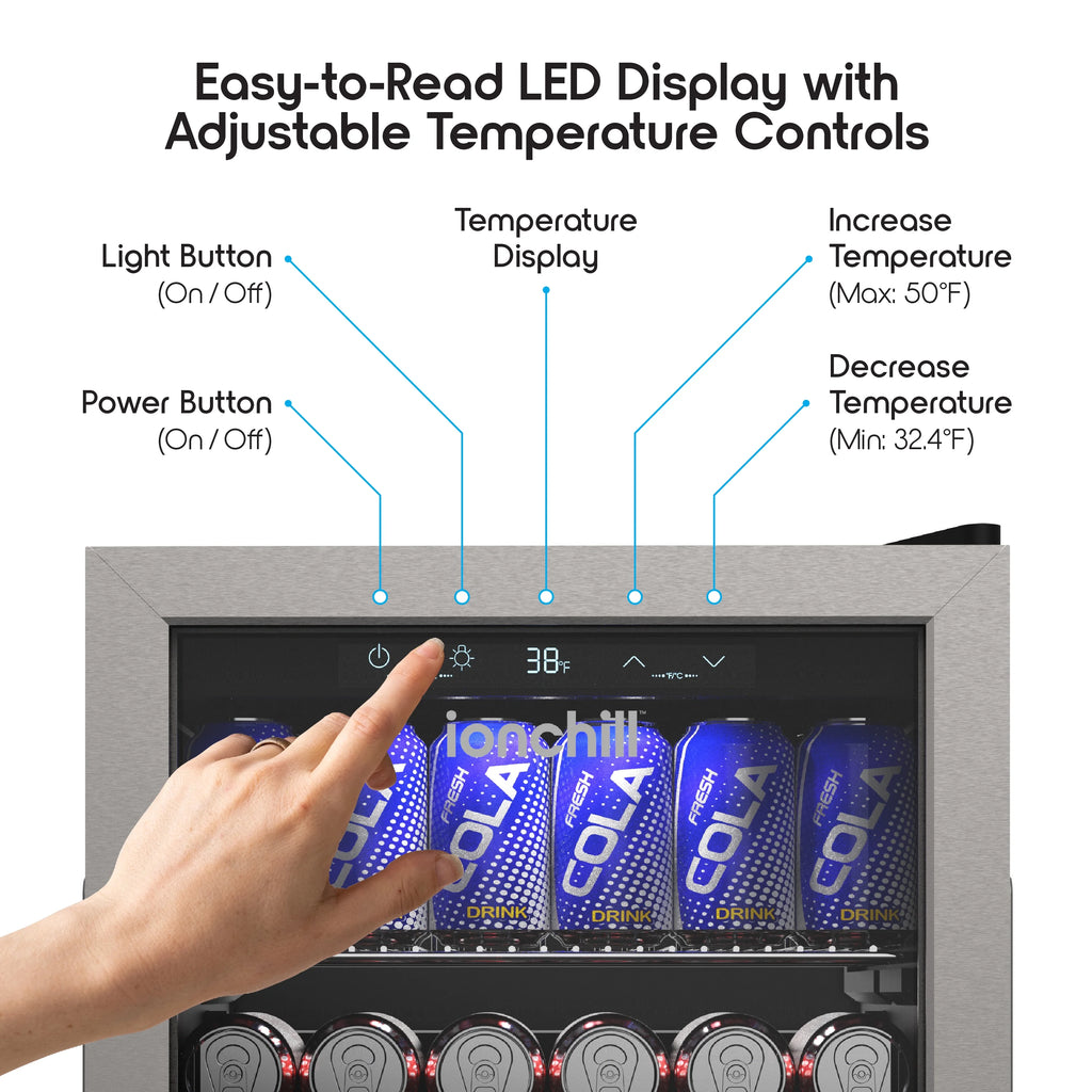 48-Can Compact Beverage Refrigerator D7923