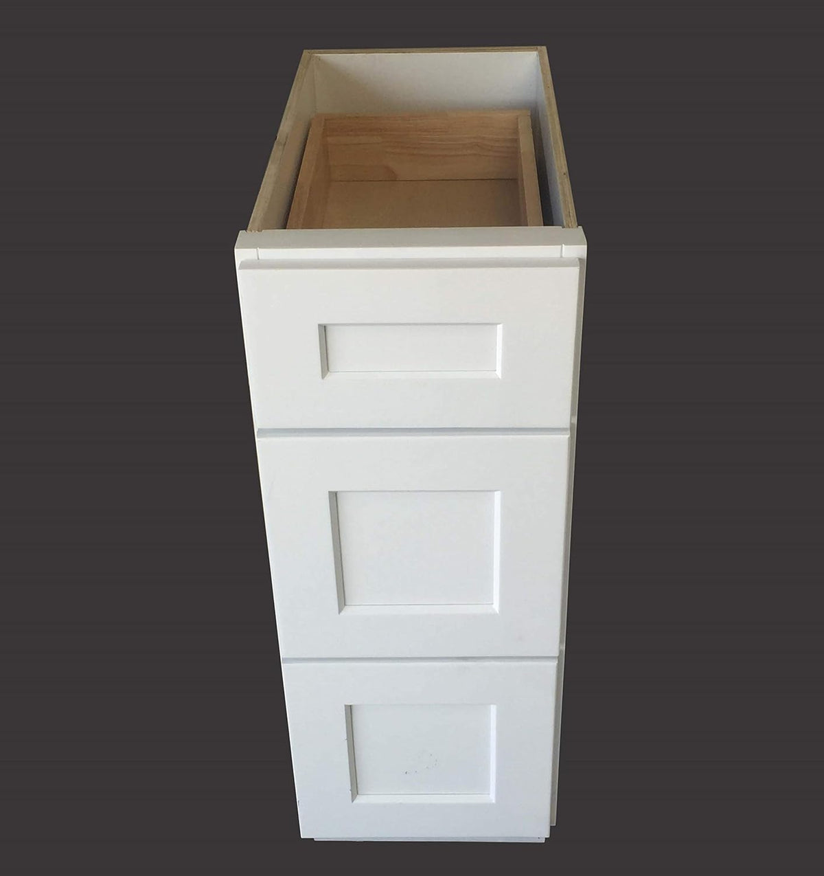 White 3 Drawer Solid Wood Bathroom Vanity Base Cabinet M540