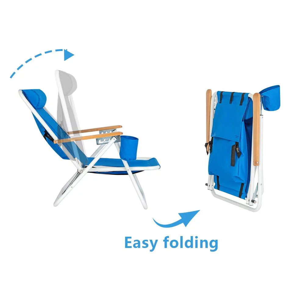Portable Folding Recliner Beach Chair H859677
