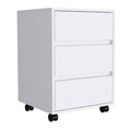 White 3-Drawer Mobile Filing Cabinet R28698