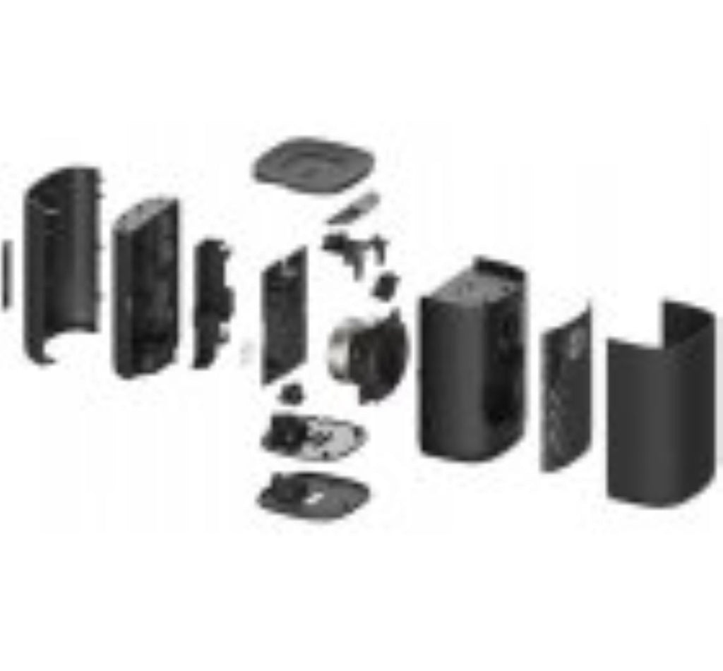 Black Wireless Surround Speakers Pair F2450
