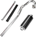 Black Pack of 2 Muffler Exhaust Silencer Pipe Head Assembly H5879
