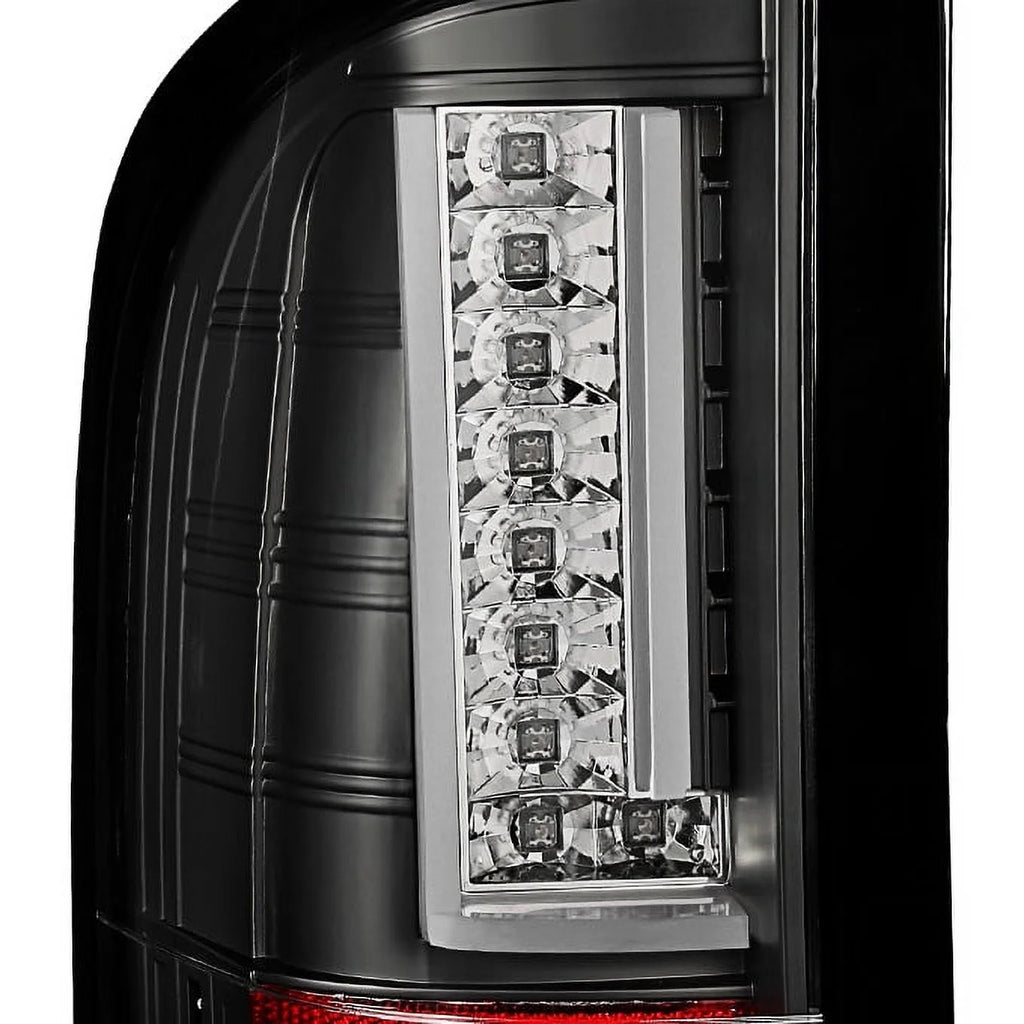 Black Rear LED Tail Lights Pair B9929