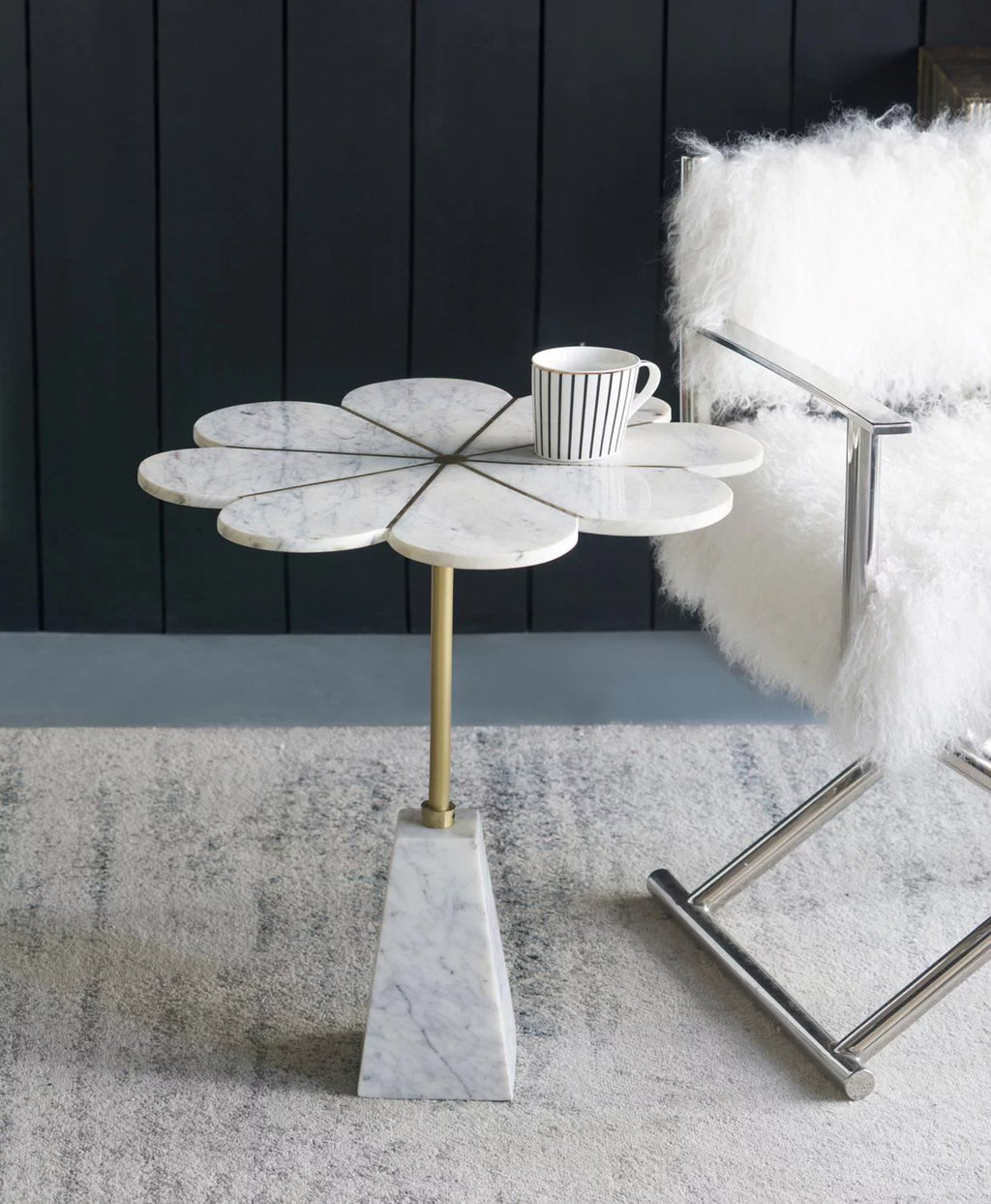 Flower Table with Marble Base N814
