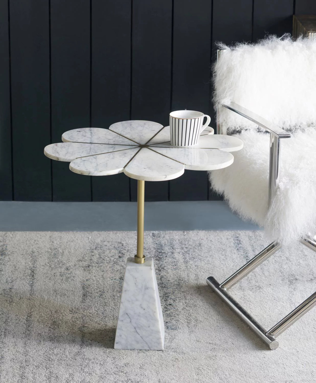 Flower Table with Marble Base N814