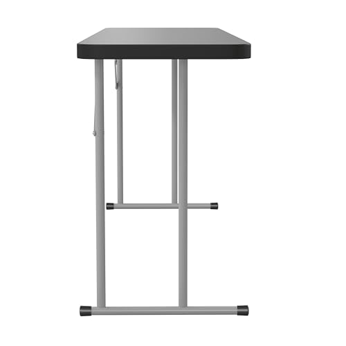 6' White Plastic Folding Training Table E32266