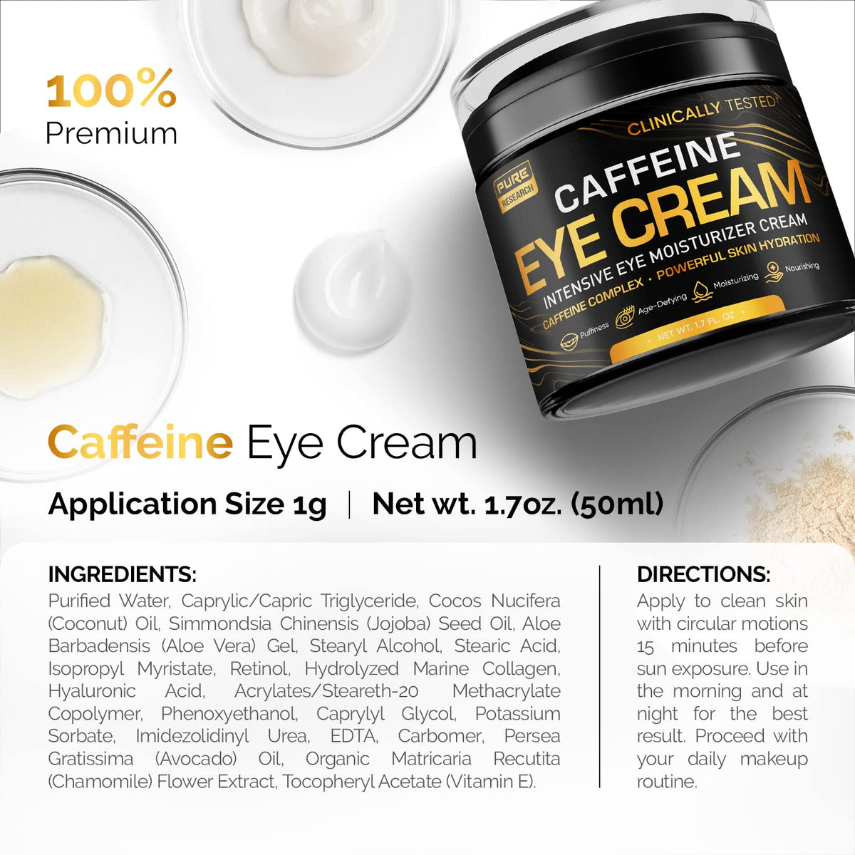 Caffeine Eye Cream 1.7oz J882