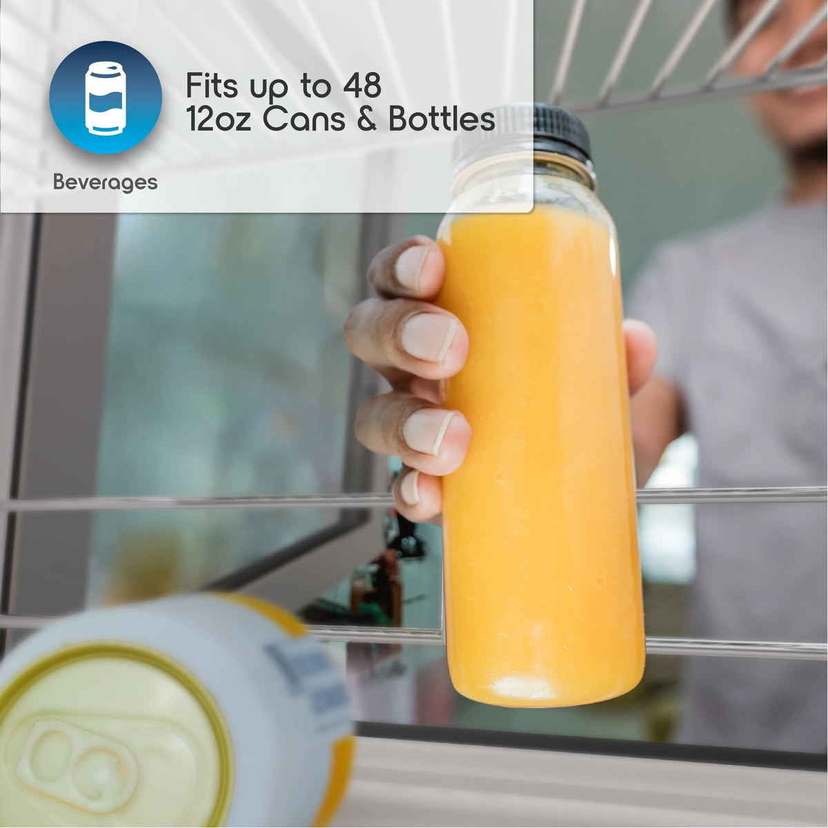 48-Can Compact Beverage Refrigerator D7923