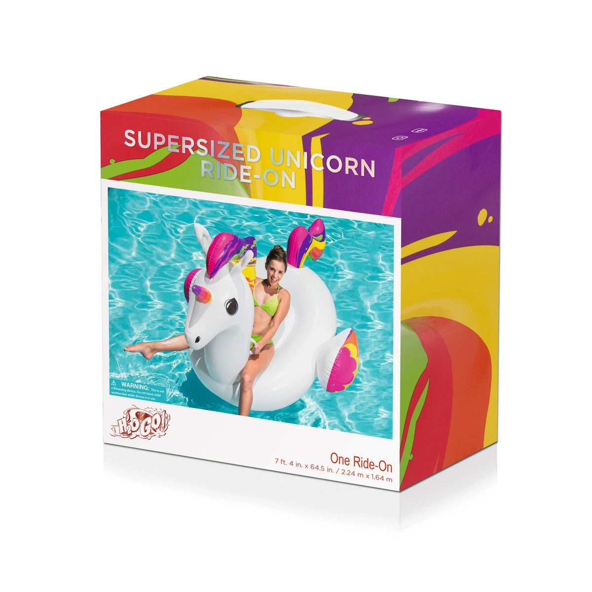 Unicorn Inflatable Ride-On M32023