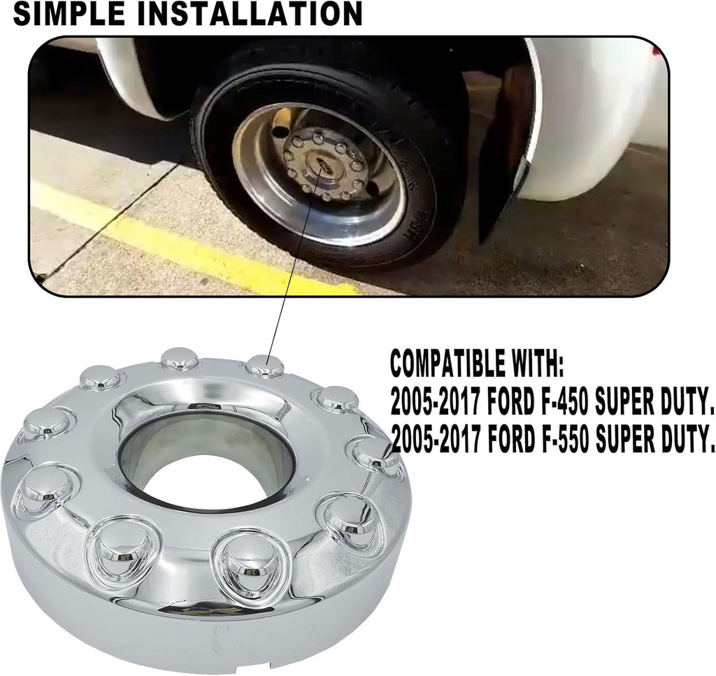 1 Pair Chrome 19.5 Wheel Center Hub Cap A45858