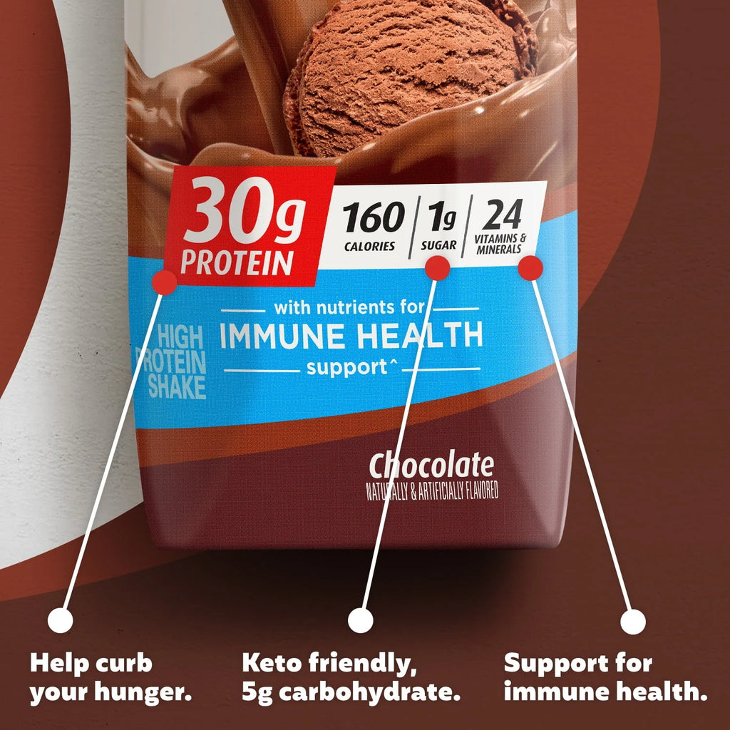 Caf茅 Latte 30g Protein Shake 11 fl oz 12 Ct Q37707