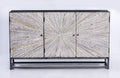 Solid Wood 3 Door Accent Cabinet G218732