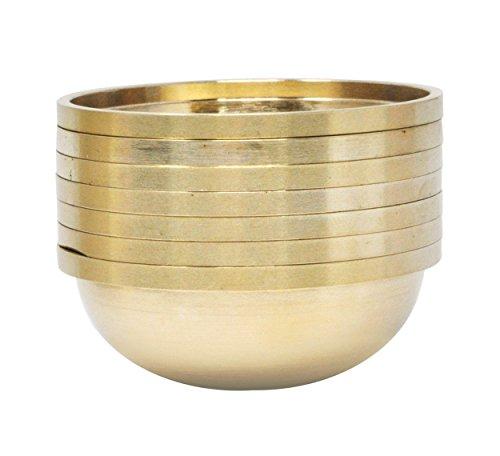 Set of 7 Copper Brass Offering Bowls N88601