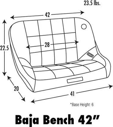 Baja Bench Suspension Seat E195
