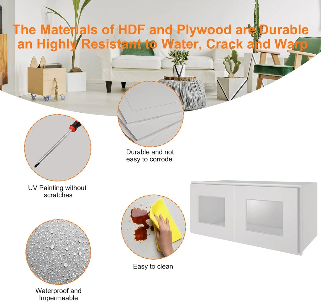 Wall-Mounted Medicine Cabinets with Soft-Close Doors G867