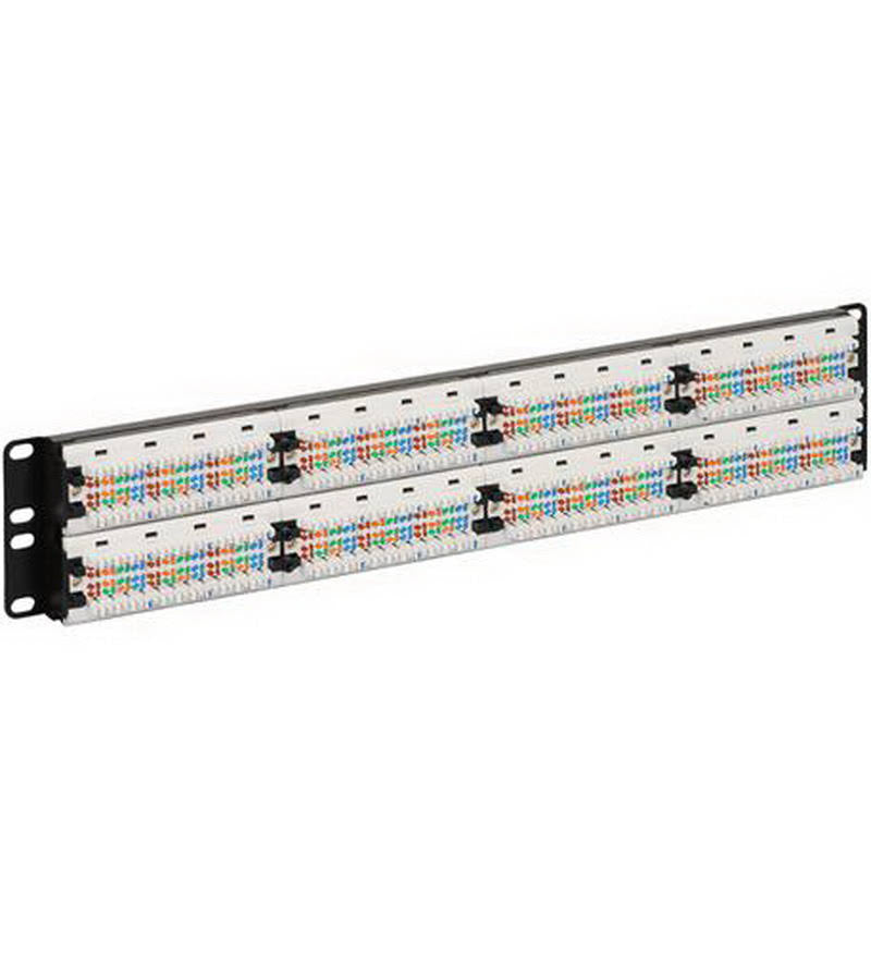 48 Ports CAT 5e Patch Panel - Black S40742