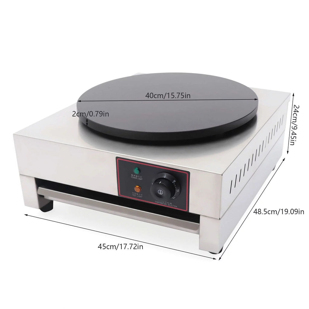 Electric Crepe Maker Machine 40cm Nonstick 1700W 110V B740830