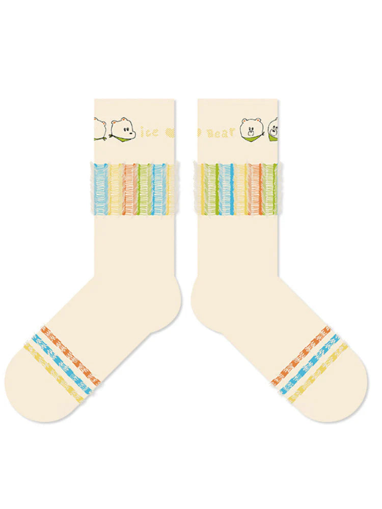 Cute Cartoon Bear Socks J838908