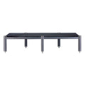 Frosted Glass Shelf with Black Poles O345
