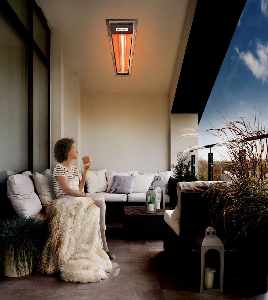 4000 Watt Electric Infrared Dual Element Heater White R348764