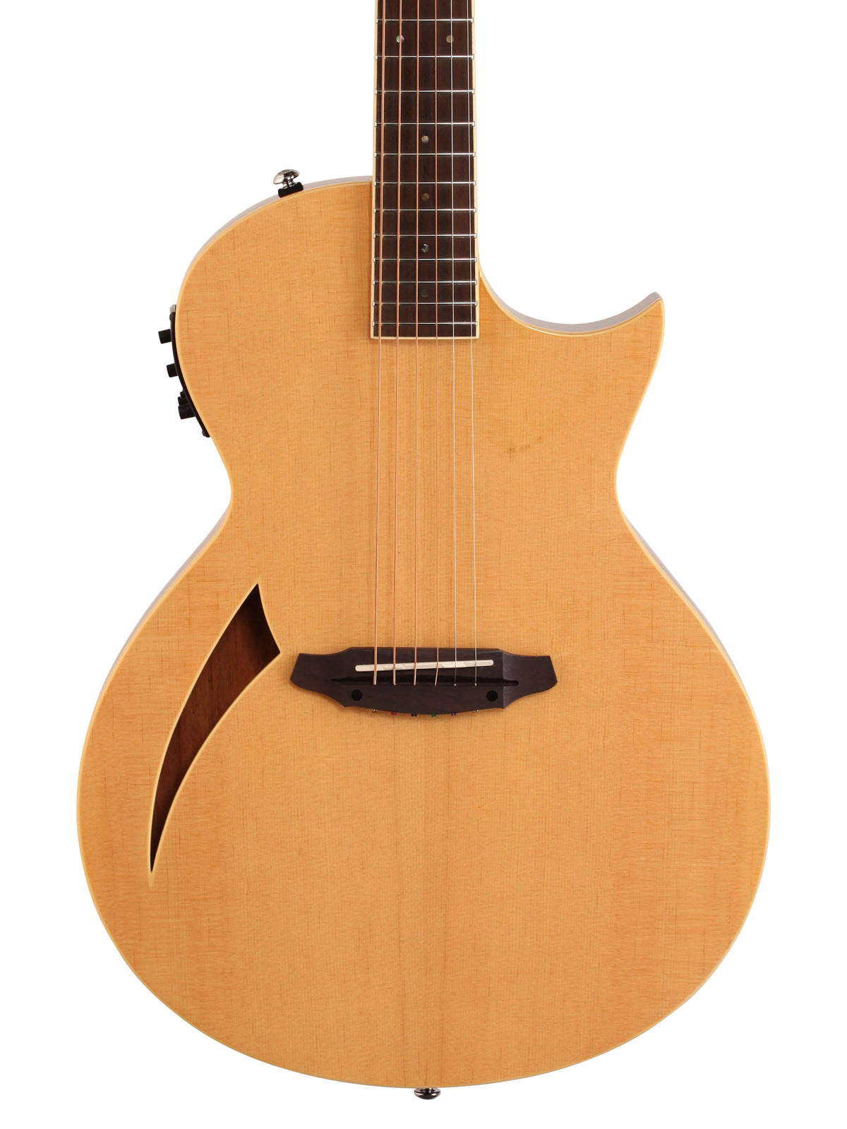 Natural Thinline Acoustic-Electric Guitar E7976