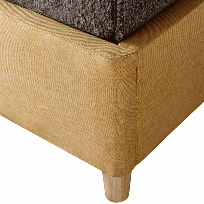 Yellow Wood Full Foundation Bed E54462