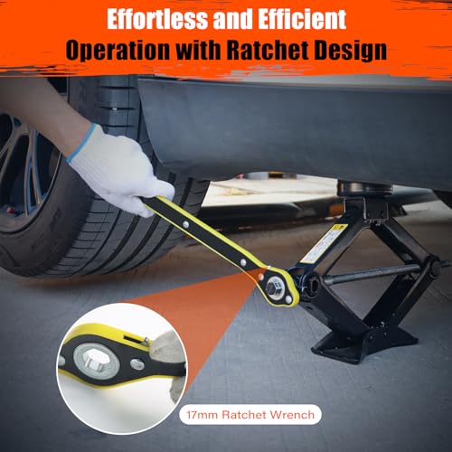 2.5 Ton Scissor Car Jack with Pucks S628
