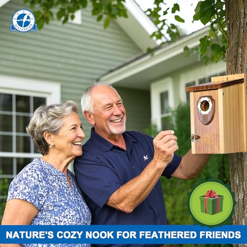 Wooden Hanging Bird House T232
