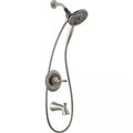 Single-Handle 4-Spray Tub and Shower Faucet Brushed Nickel B711847