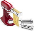 White Pasta Press Attachment with 6 Interchangeable Pasta Plates P9146