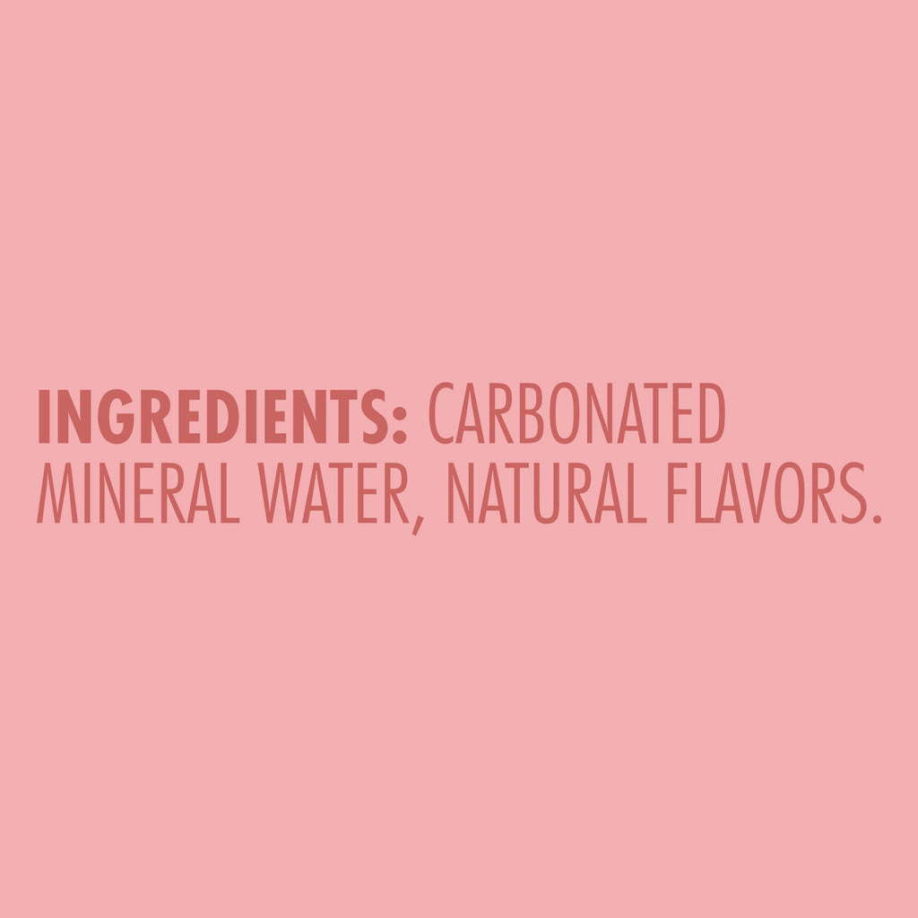 Pink Grapefruit & Citrus Flavored Mineral Water with CO2 Added, 8 Pack of 11.15 Fl Oz Cans B736