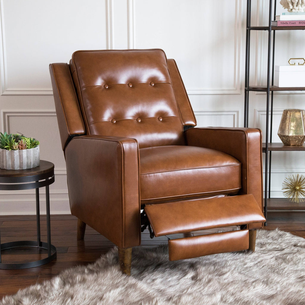 Top Grain Leather Pushback Recliner H129