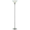 Brushed Steel Metal Torchiere C814898
