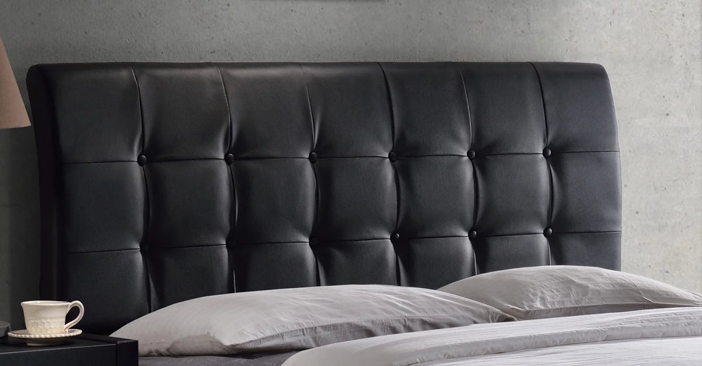 Black Tufted Upholstered Headboard L41221