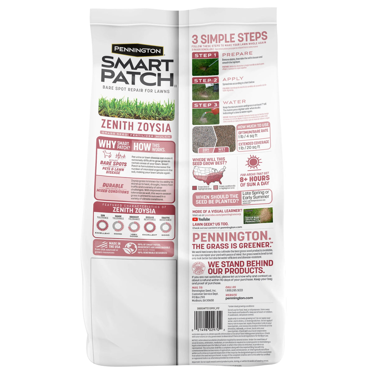 Zoysia Grass Seed 5 lb E364