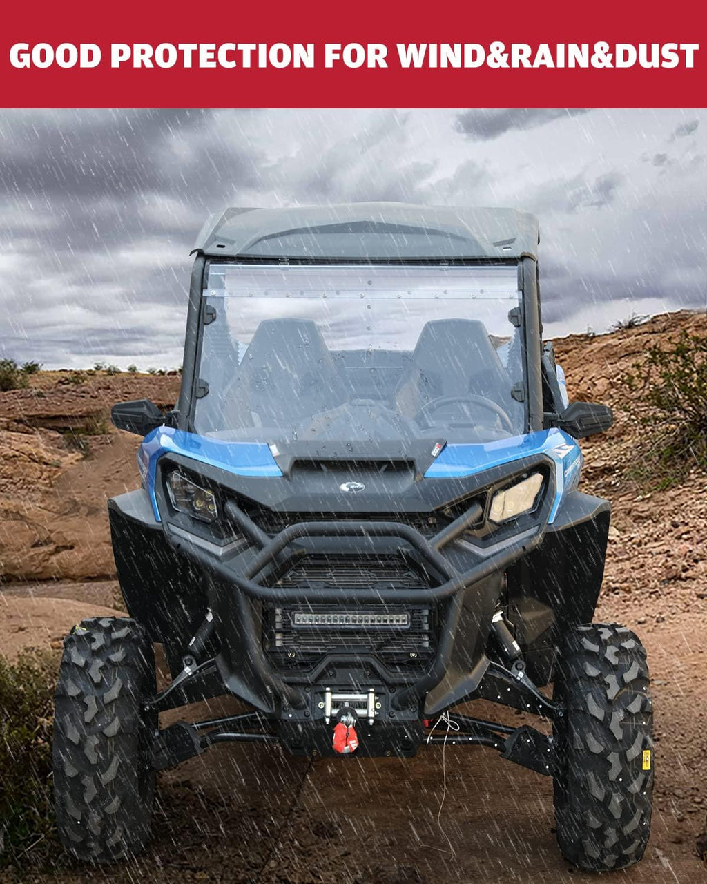 Clear Tough Polycarbonate Front Windshield for Can Am Commander 1000 O750