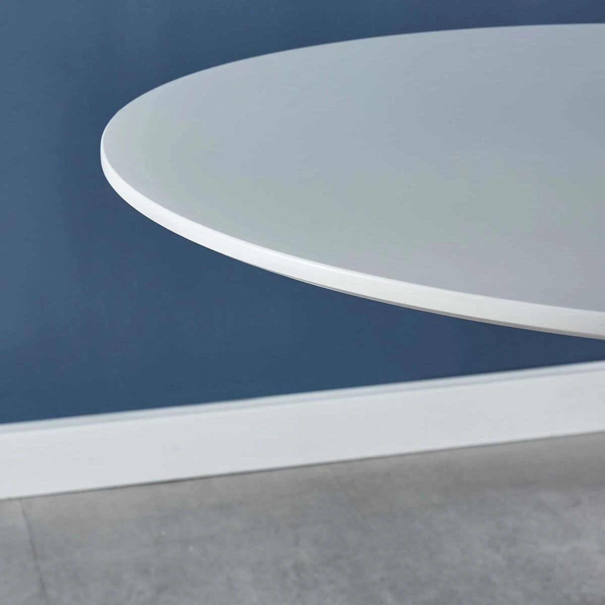 White Tulip Round MDF Pedestal Dining Table V663794