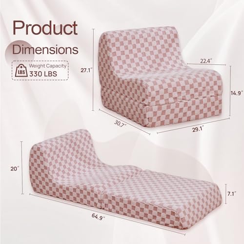 Checkerboard Fleece Bean Bag Chair T267675