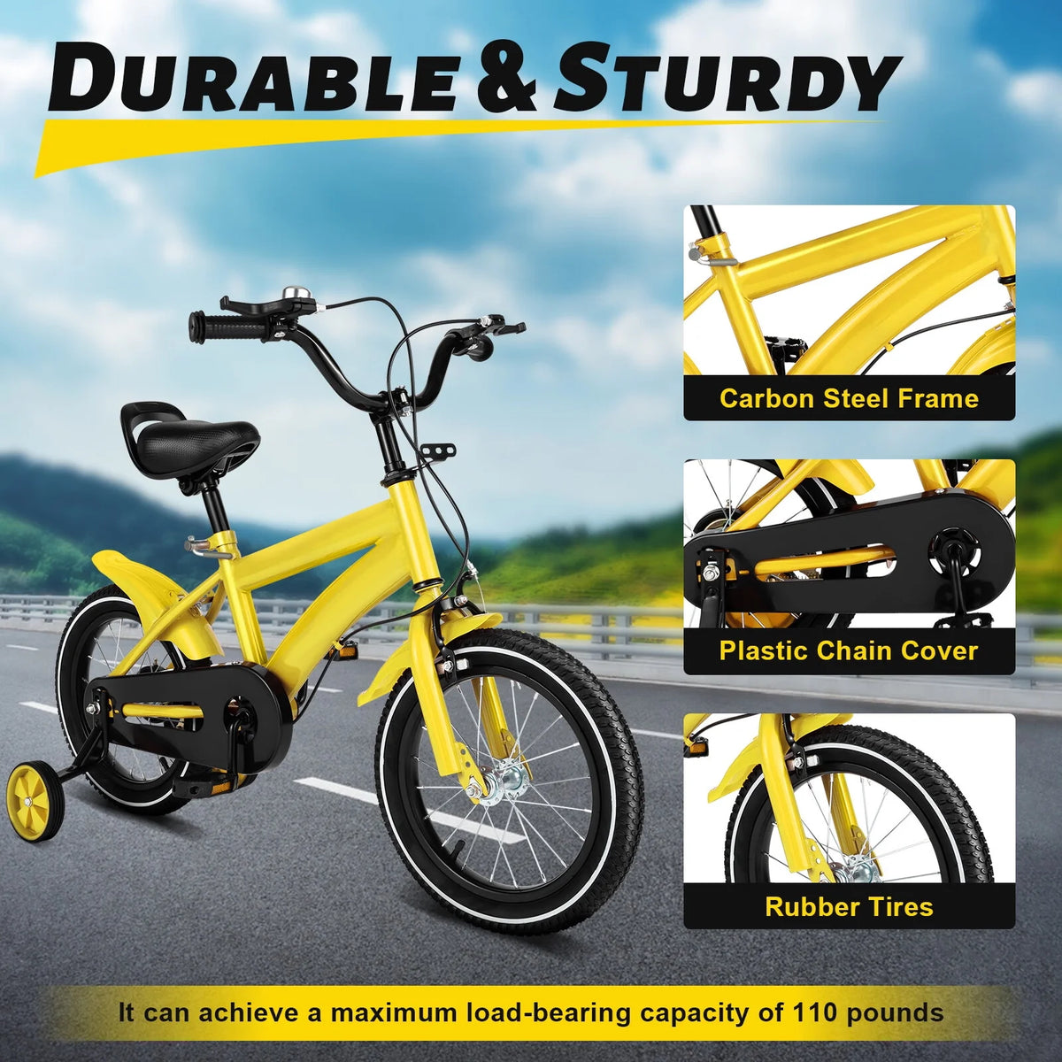 14 Children's Bicycle with Removable Training Wheels M1385