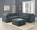Grey Chenille Modular Sectional 6pc Set A7849