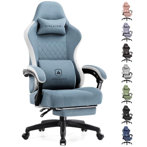Gaming Chair with Pocket Spring Cushion and Footrest G97468