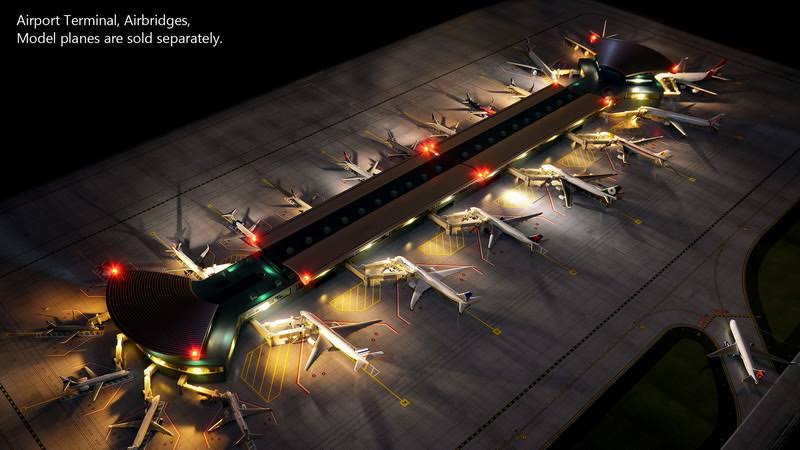 1 by 4000 Scale Airport Matt Set D38020