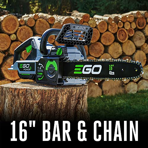 16-Inch 56-Volt Cordless Chainsaw Bundle with Bar Oil and Charger X513