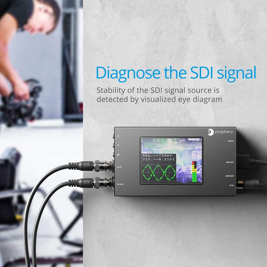 SDI to HDMI Converter Scaler with 3.5” LCD Panel Z812118