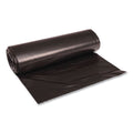 60 gal. 1.2 mil Recycled Low-Density Polyethylene Can Liners - Black (100/Carton) E577043