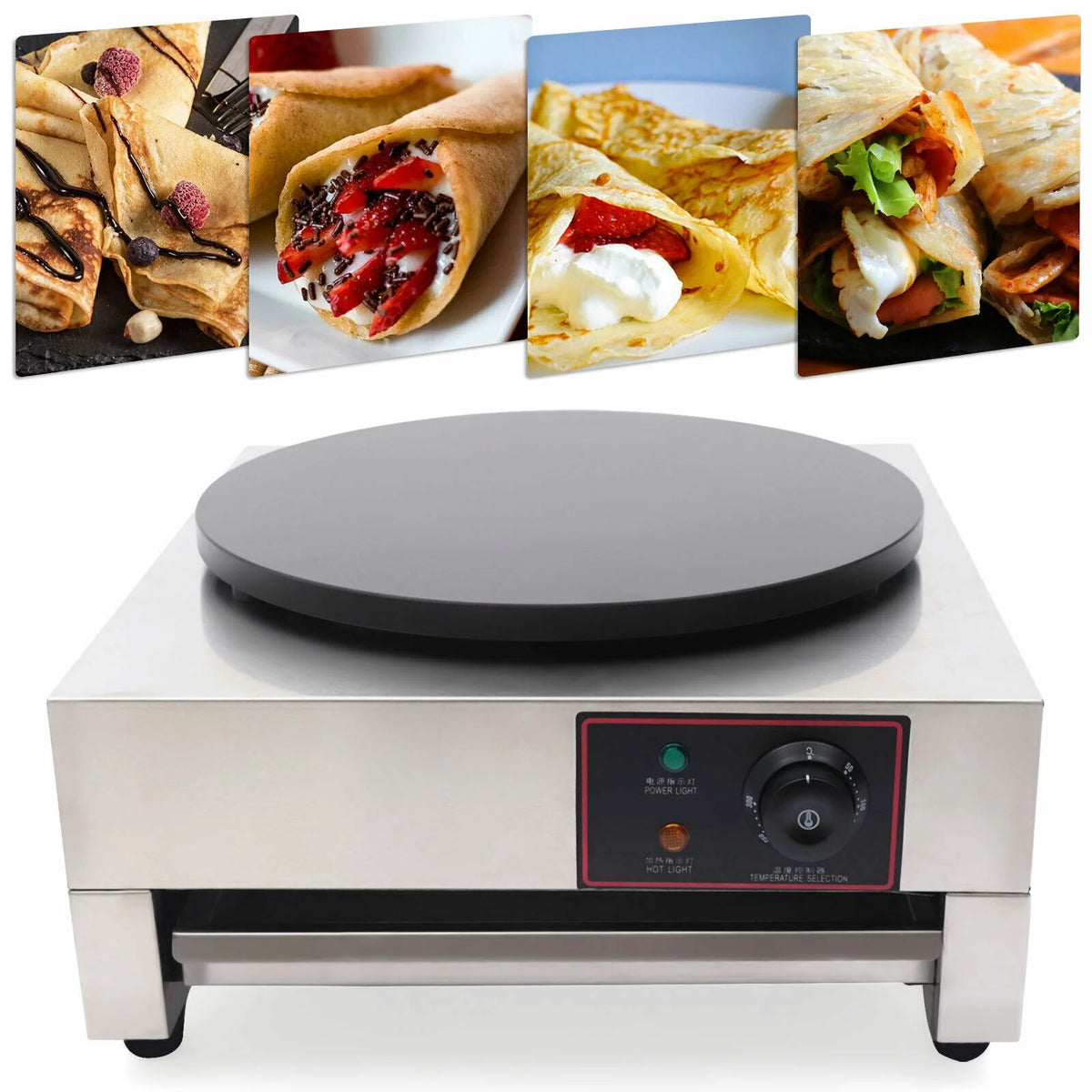 Electric Crepe Maker Machine 40cm Nonstick 1700W 110V B740830