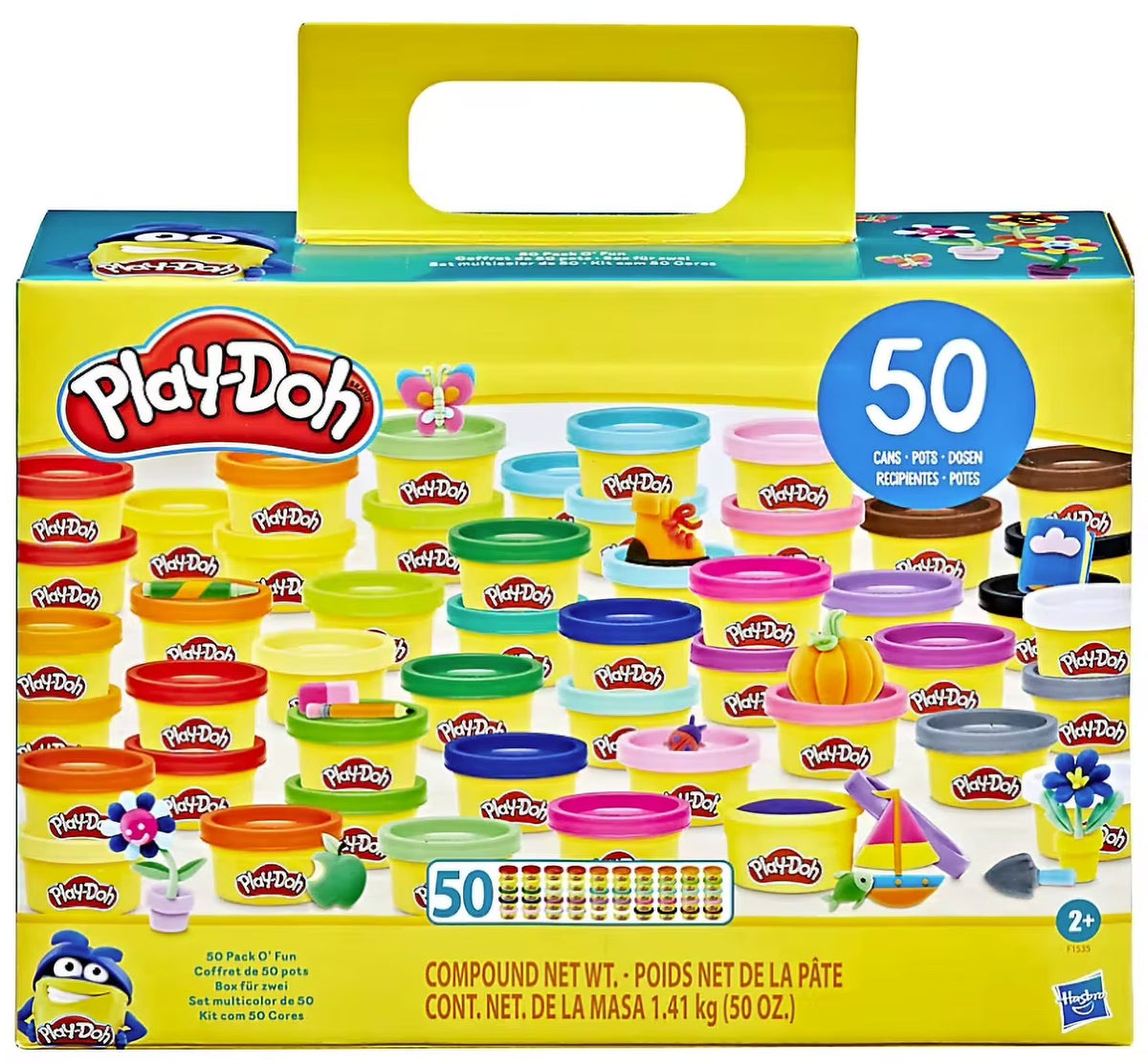 50 Pack Modeling Compound, 25 Colors, 50 Cans of 1 Oz U183