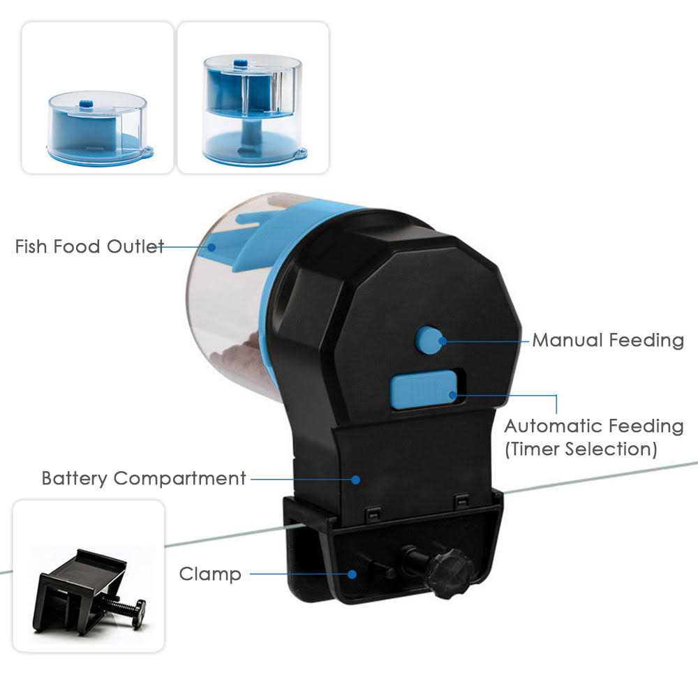 Automatic Adjustable Aquarium Fish Feeder C83143